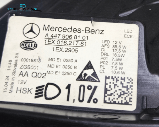 Mercedes V Klasse Full Led Multibeam W447 koplamp links – Foto 6