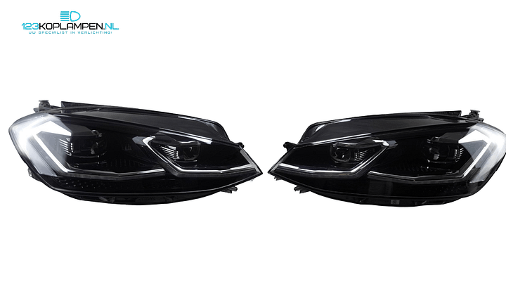 VW Volkswagen Golf 7 Facelift Full LED koplampen links rechts 