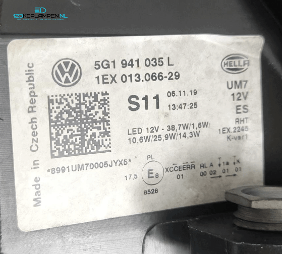 VW Volkswagen Golf 7 Facelift Full LED koplampen links rechts  – Foto 9