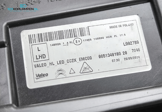 Citroën C3 E-C3 Full Led koplampen links rechts  – Foto 7