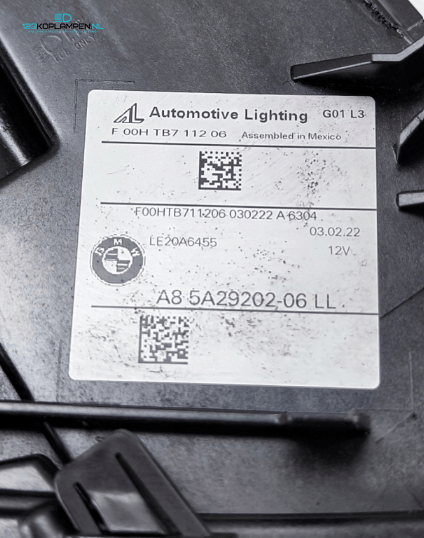 BMW X3 X4 LCI G01 G02 Facelift Full Led Koplamp rechts  – Foto 7