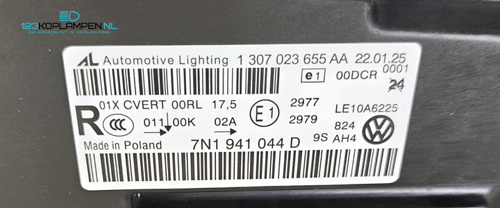 VW Sharan 7N Xenon Led koplamp rechts – Foto 6