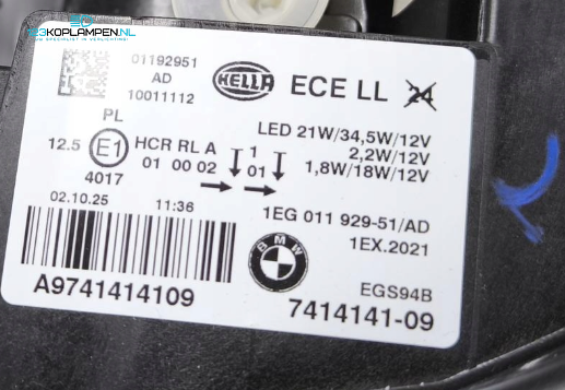 BMW 1 Serie F20 F21 LCi facelift Full LED koplamp links – Foto 6