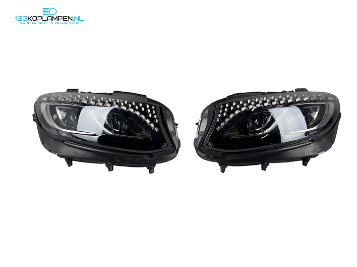 Mercedes S Klasse Coupé W217 facelift full LED koplamp koplampen swarovsky