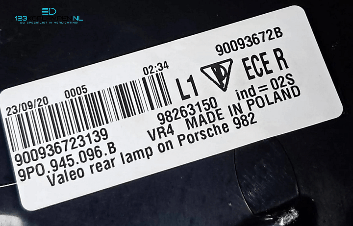 Porsche Cayman Boxster 982 718 achterlicht rechts LED – Photo 5