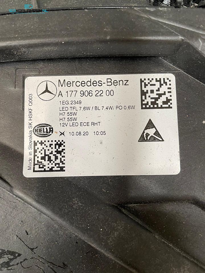 Mercedes A Klasse W177 H7 koplamp rechts  – Foto 6