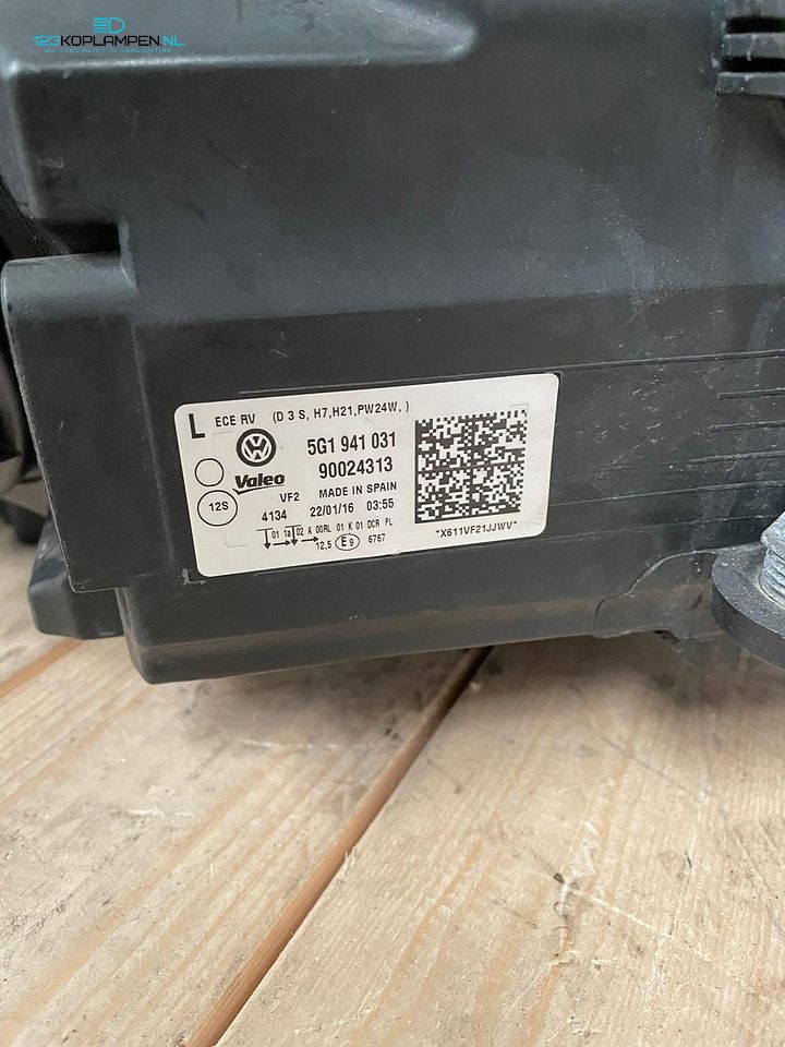 VW Volkswagen Golf 7 031 Xenon koplamp links  – Foto 6