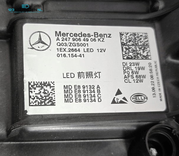 Mercedes GLA W247 Multibeam LED koplamp koplampen links rechts  – Foto 17